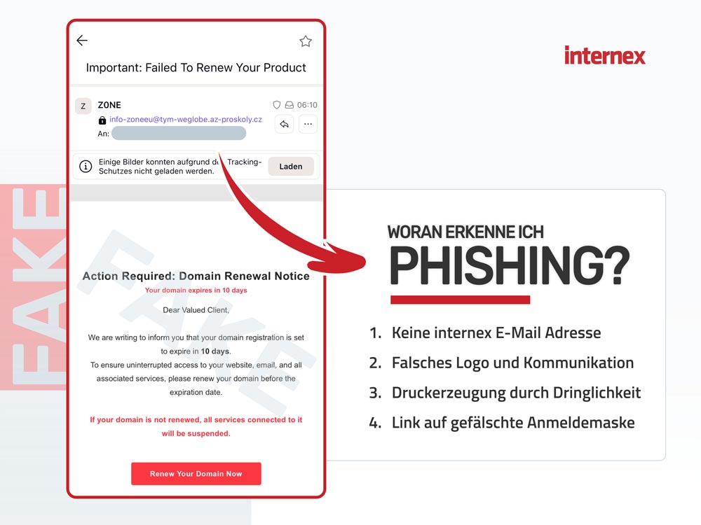 internex Phishing Information