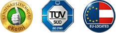 Logo Ekomi TÜV EU